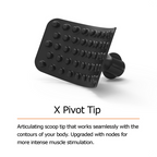 purewave cmx x pivot tip. articulating scoop tip that works seamlessly with the contours of your body. upgraded with nodes for more intense muscle stimulation 