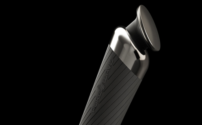 purewave face massage tip attachment on black background