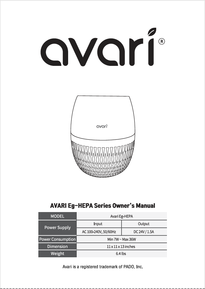 avari eg manual cover image