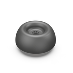 Gray paw-wave donut shape attachment with paw print design on a white background