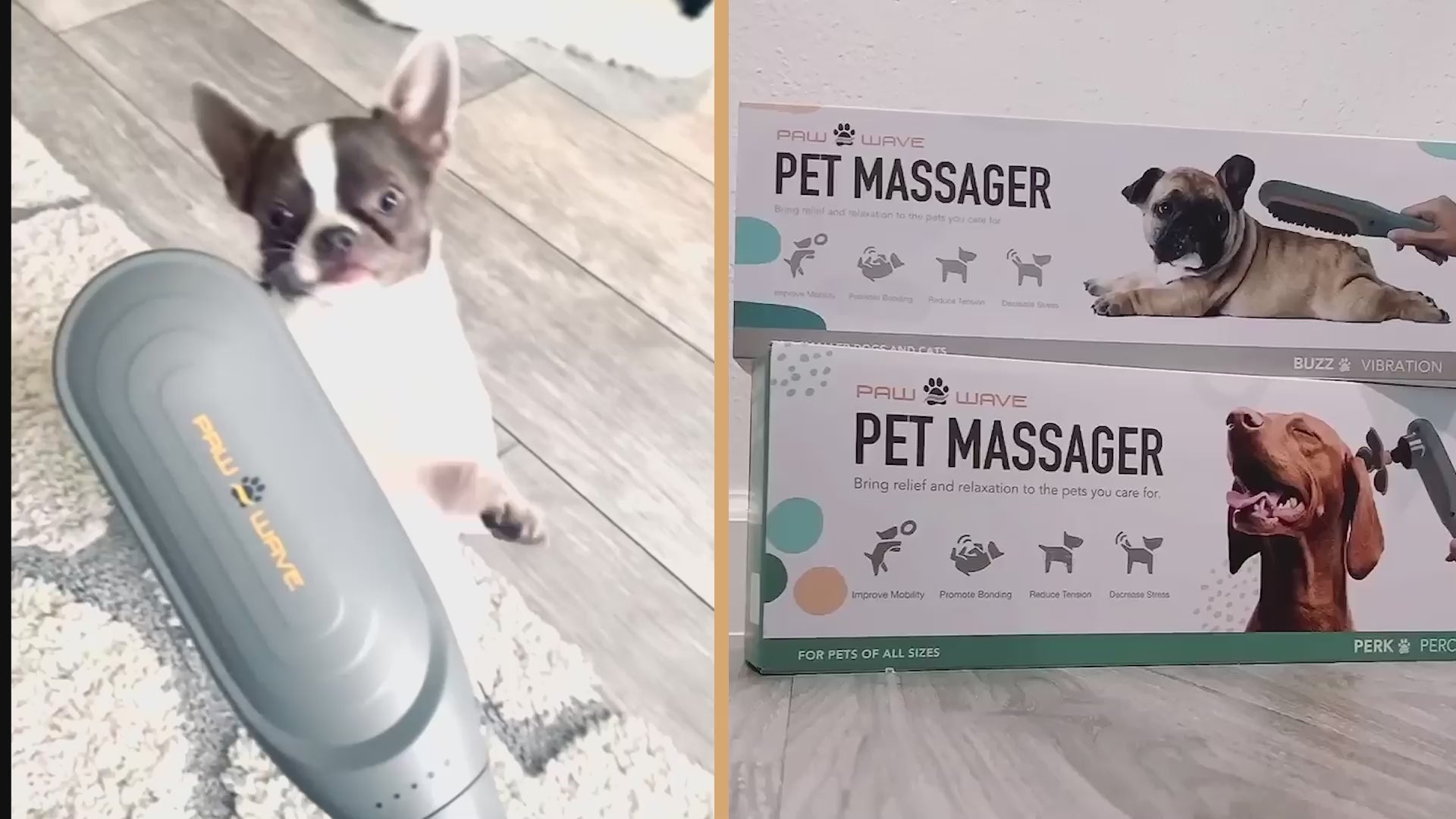 paw wave pet massager user video
